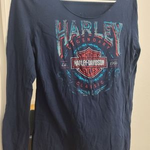 L and XL HARLEY WOMEN  T SHIRTS